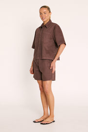 Cassie Shirt - Chocolate