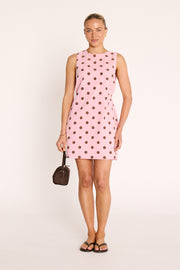 Lucy Dress - Pink Spot