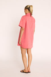 Arlo Shirt Dress - Coral