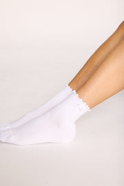 Core Frill Socks - White