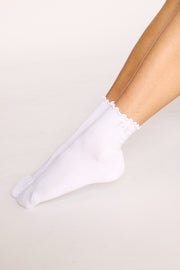 Core Frill Socks - White