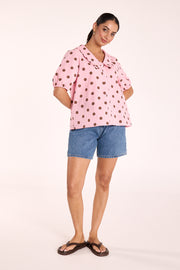 Lucy Top - Pink Spot