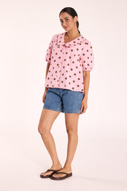 Lucy Top - Pink Spot