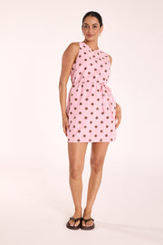 Lucy Dress - Pink Spot