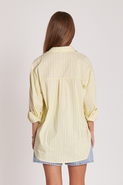 Emily Shirt - Lemon Stripe
