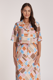 Amy Shirt - Mosaic Print
