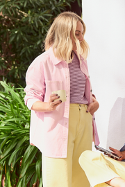 Lola Denim Jacket - Pink
