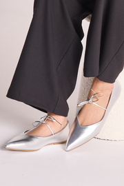 Haruna Flat - Silver Metallic