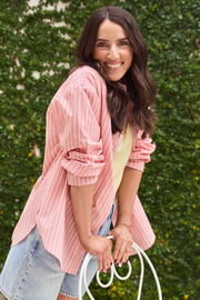Winnie Shirt - Peach Stripe