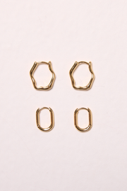 Milly Hoop Earrings 2 Pack - Gold