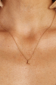 Alphabet Necklace - Gold