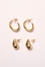 Ebony Earrings 2 Pack - Gold