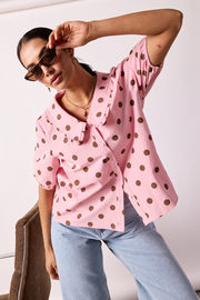 Lucy Top - Pink Spot