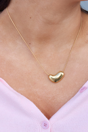 Britt Heart Necklace - Gold