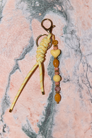 Rope Charm Keyring - Butter