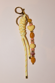 Rope Charm Keyring - Butter