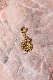 Spiral Shell Charm - Gold