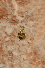 Bubble Heart Charm - Butter
