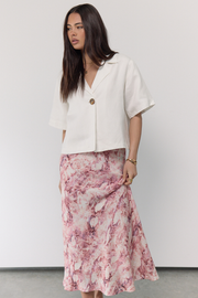 Elisha Skirt - Pink Snakeskin