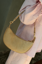 Celeste Shoulder Bag - Cumin Suede