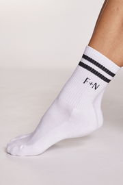 Core Stripe Socks - Black & White