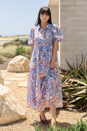 Marcie Dress - Blue Floral