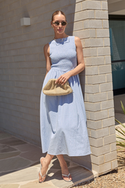 Lottie Dress - Blue Gingham