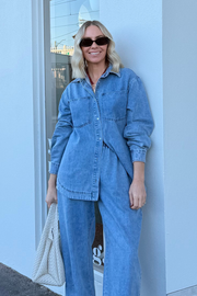 Romy Shirt - Soft Blue