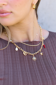 Fated Charm Necklace - Gold