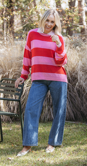 Avery Knit - Candy Stripe