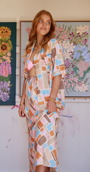 Amy Skirt - Mosaic Print