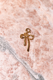 Medium Bow Charm - Gold