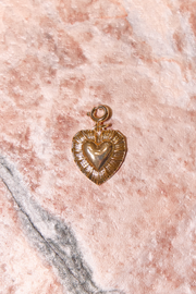 Medium Heart Charm - Gold