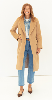 Austin Trench Coat - Dark Camel
