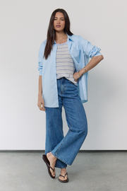 Stevie Wide Leg Jean - Deep Blue