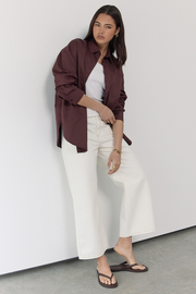 Cassie Cropped Leg Jean - Cream