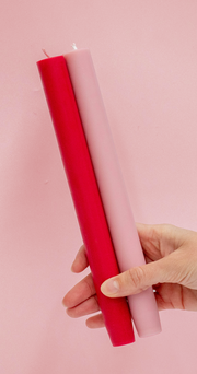 Soy Blend Unscented Candles Tall - Cherry Blush