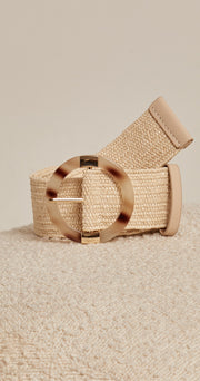 Carly Stretch Belt - Cream