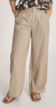 Carrie Linen Blend Pant - Camel