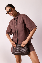 Cassie Shirt - Chocolate