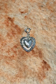 Medium Heart Charm - Silver