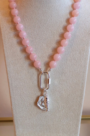 Abstract Coin Charm - Silver