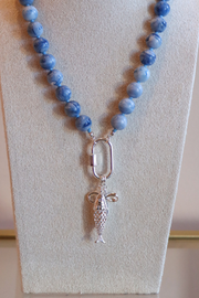 Large Sardine Charm - Silver