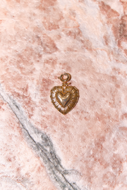 Medium Heart Charm - Gold