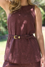 Valerie Tank - Cocoa Lace