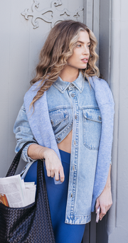 Juno Denim Shacket - Blue