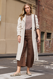 Theo Longline Trench - Stone