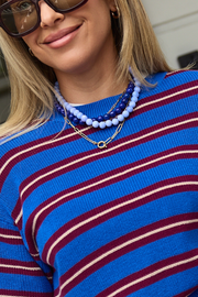 Wren Beaded Necklace - Celestial Blue