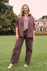 PRE-ORDER Lola Barrel Jean - Chocolate
