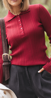 Lilah Top - Burgundy